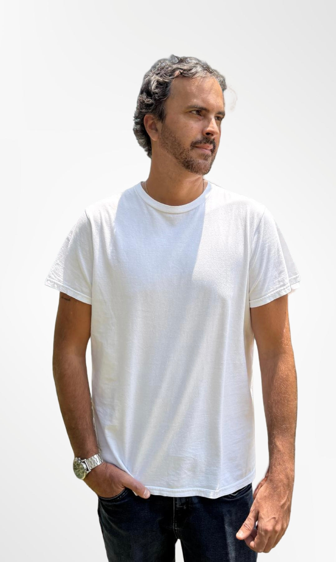 Polo Básico Blanco Pima Corte Moderno