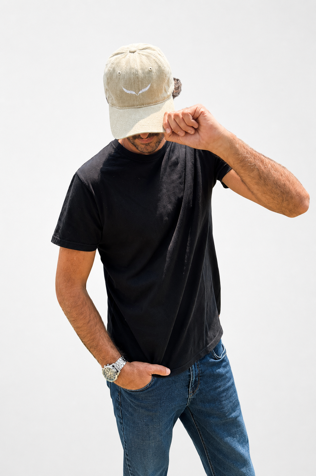 Gorra Washed Beige