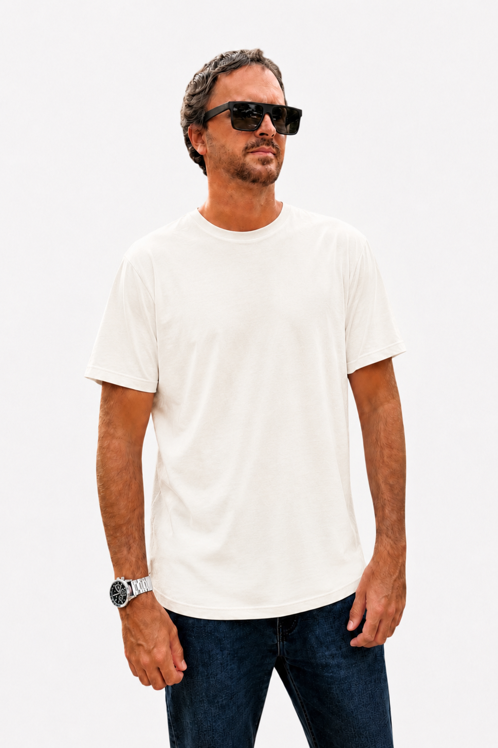 Polo Básico Blanco Perla Pima Corte Clásico