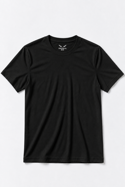 Polo Básico Negro Pima Corte Clásico