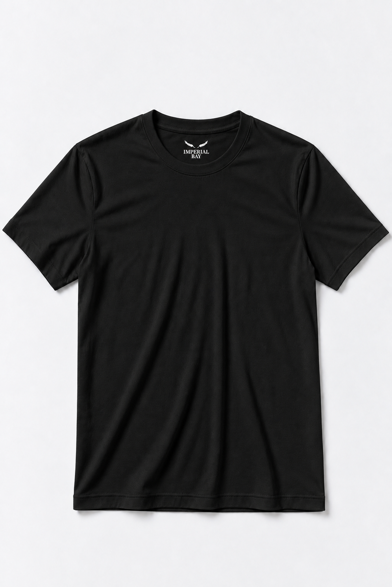 Polo Básico Negro Pima Corte Clásico