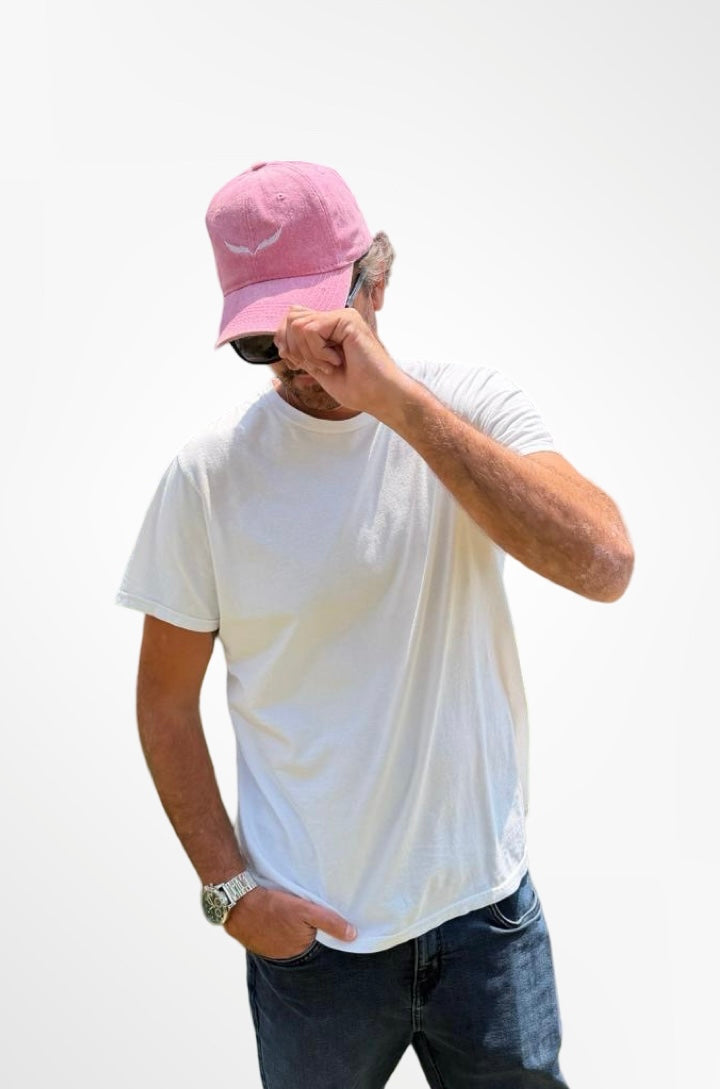 Gorra Washed Rosada