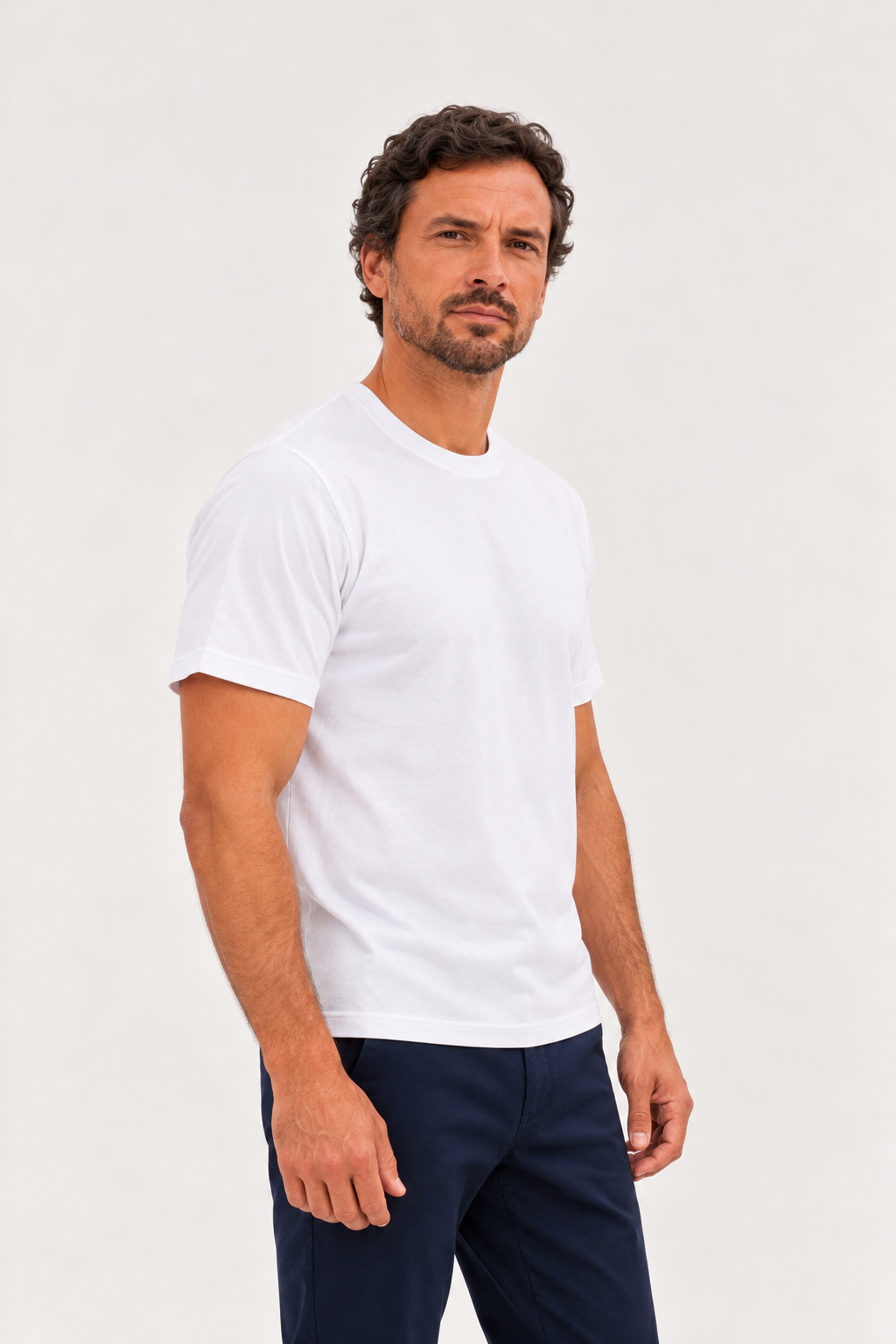 Polo Básico Blanco Pima Corte Clásico