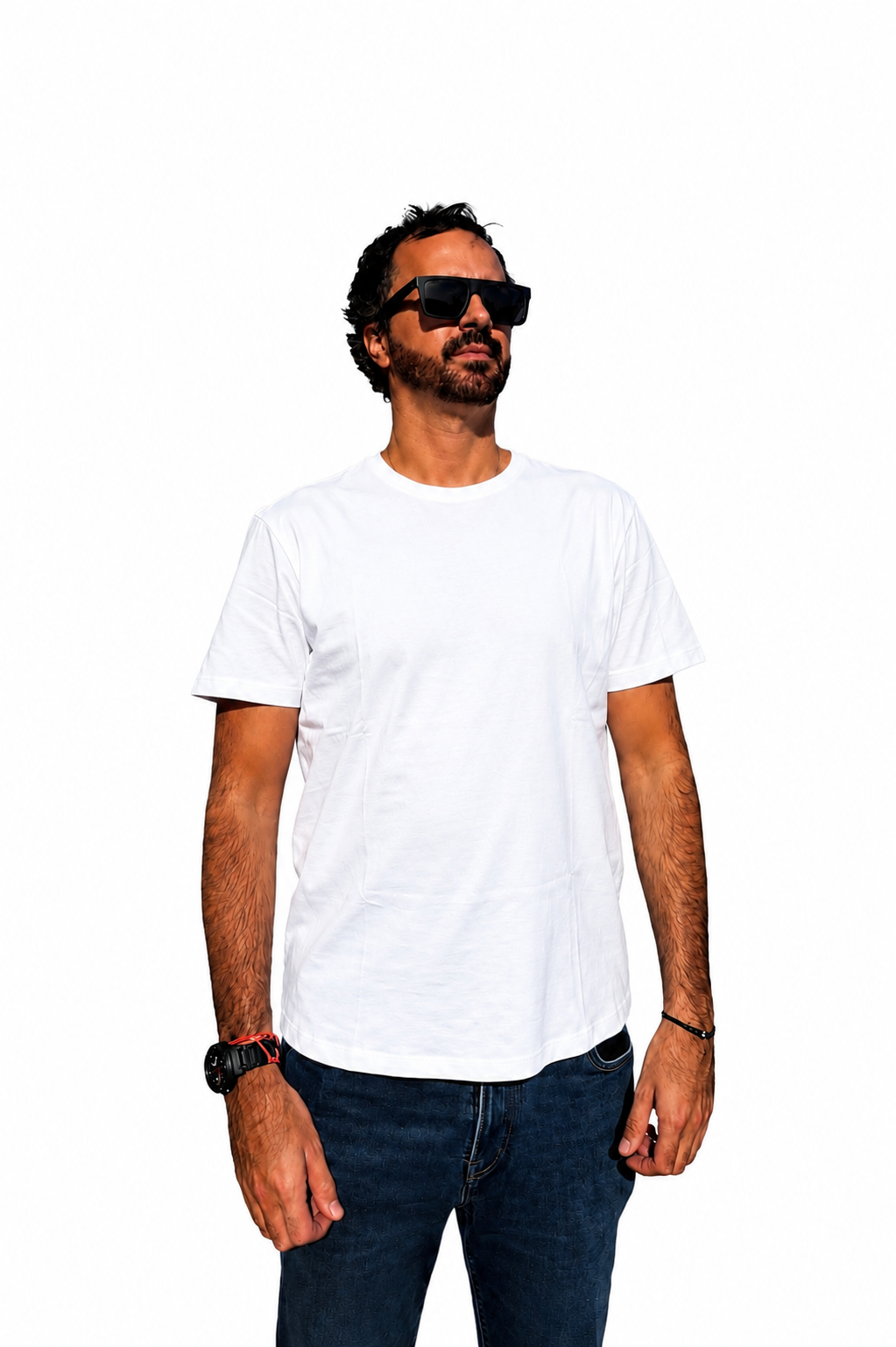 Polo Básico Blanco Pima Corte Moderno