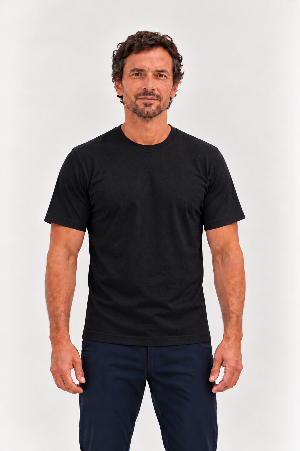 Polo Básico Negro Pima Corte Clásico
