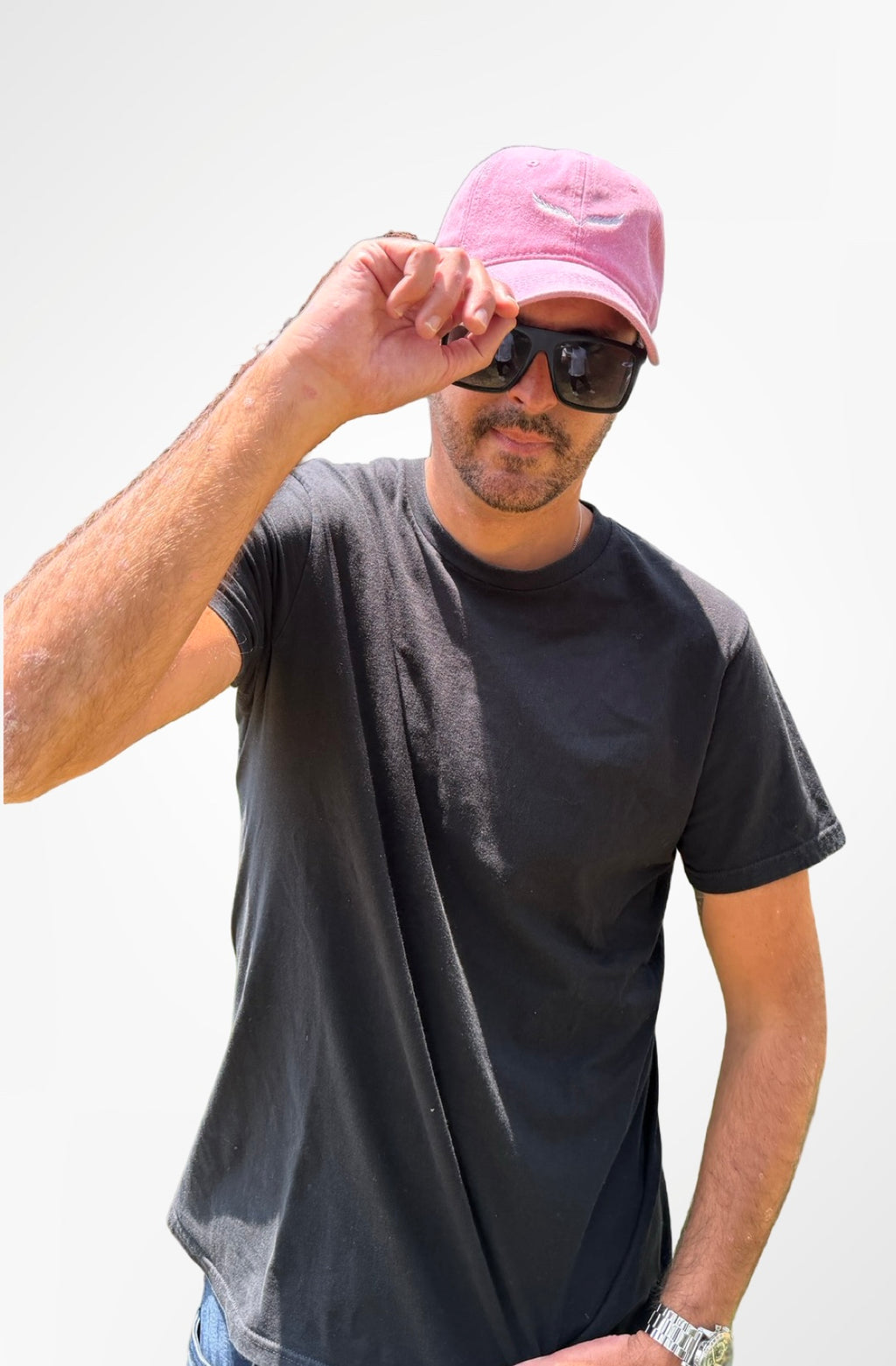 Gorra Washed Rosada