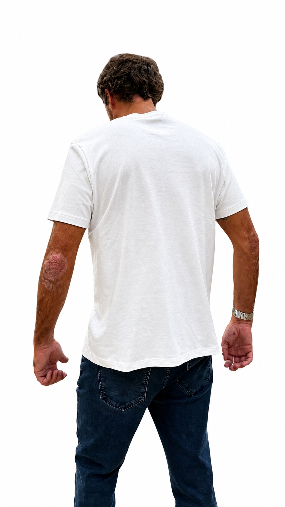 Polo Básico Blanco Pima Corte Moderno