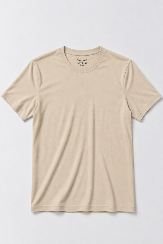 Polo Básico Beige Pima Corte Clásico