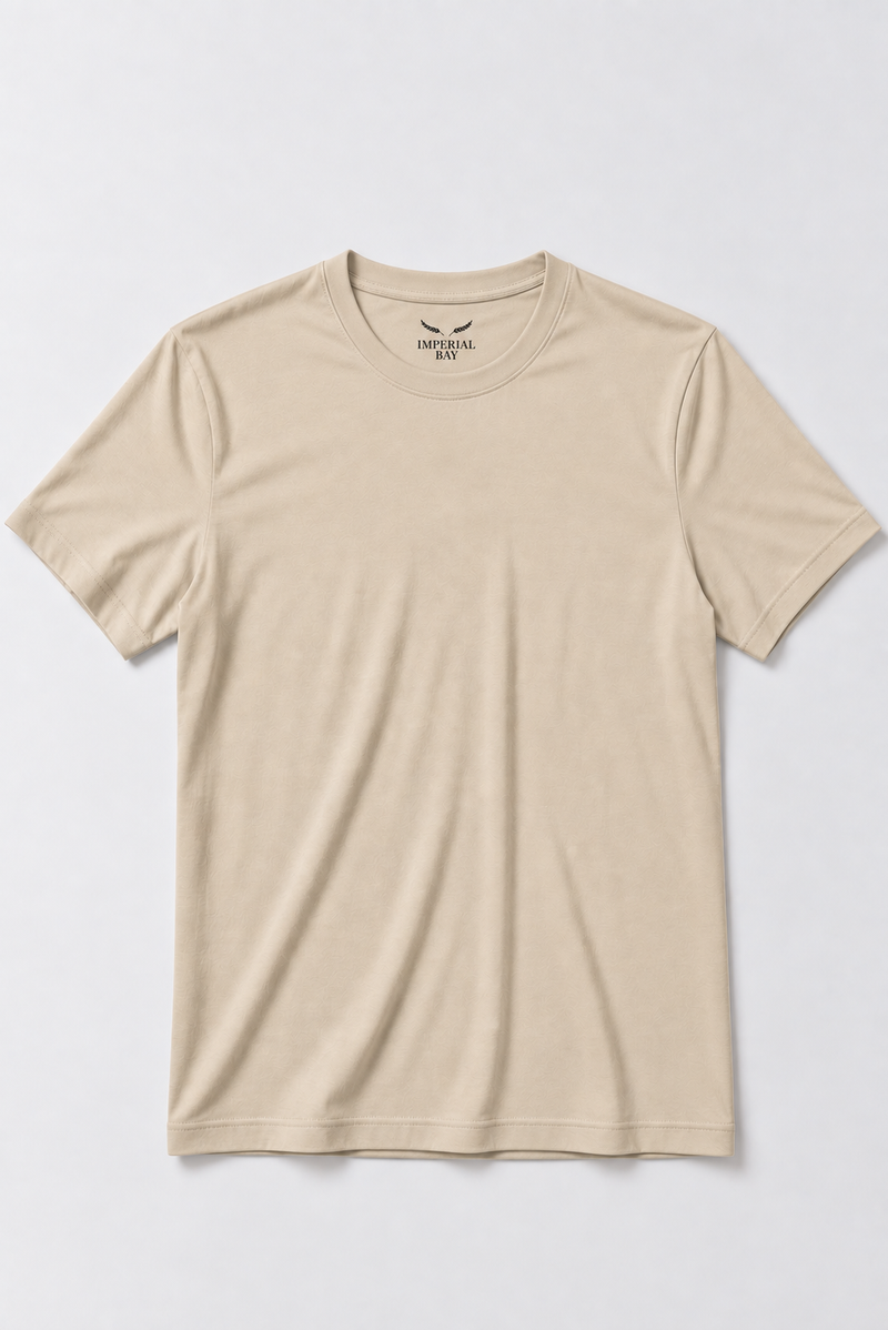 Polo Básico Beige Pima Corte Clásico