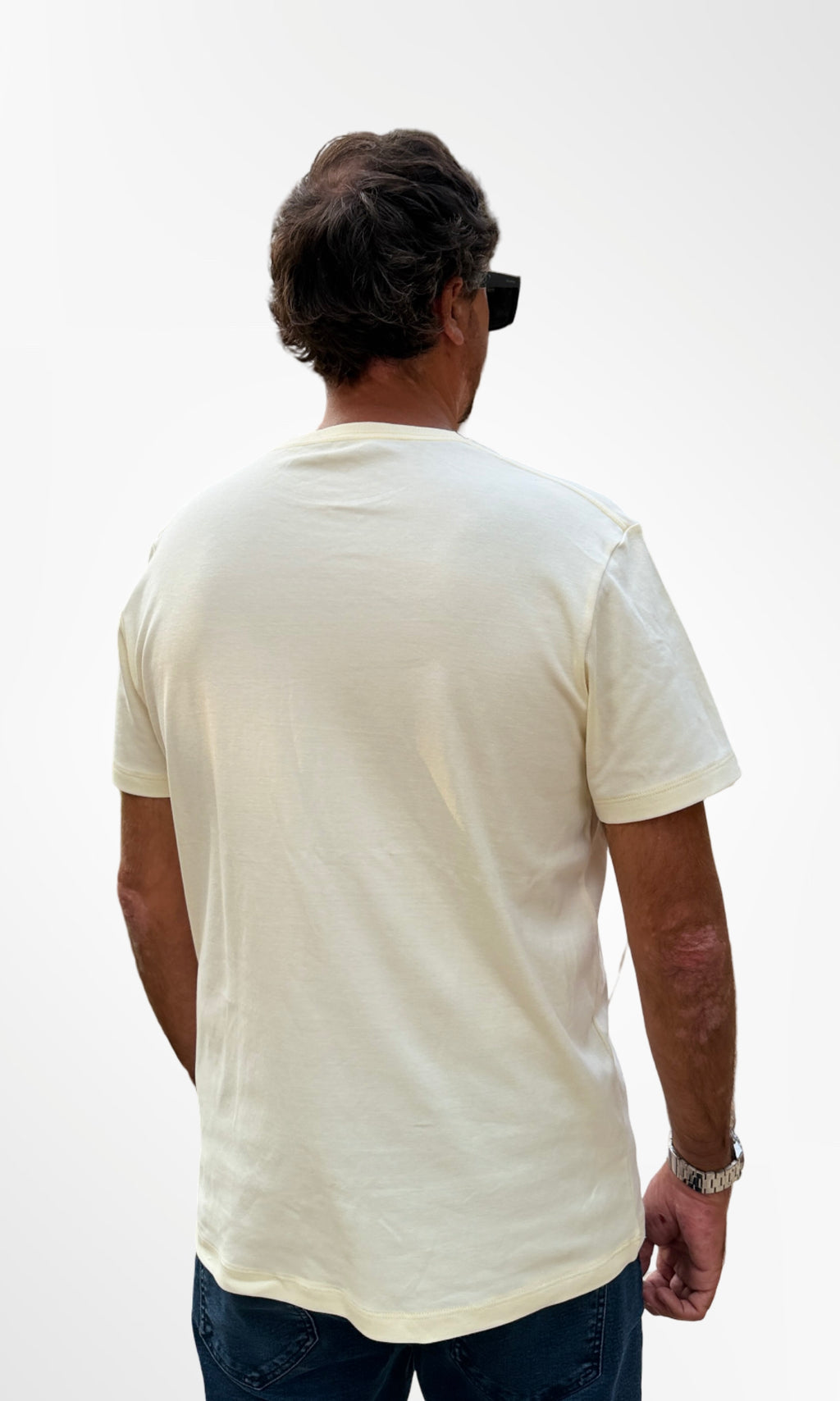 Polo Básico Beige Claro Pima Corte Moderno