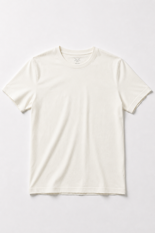 Polo Básico Blanco Perla Pima Corte Clásico