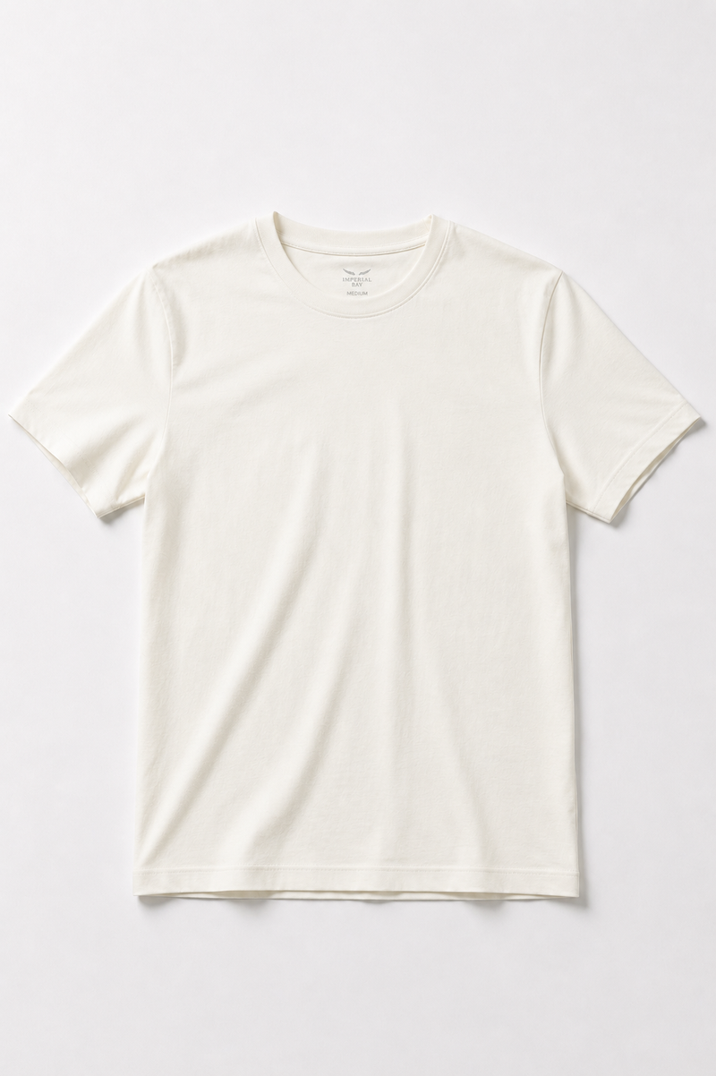 Polo Básico Blanco Perla Pima Corte Clásico