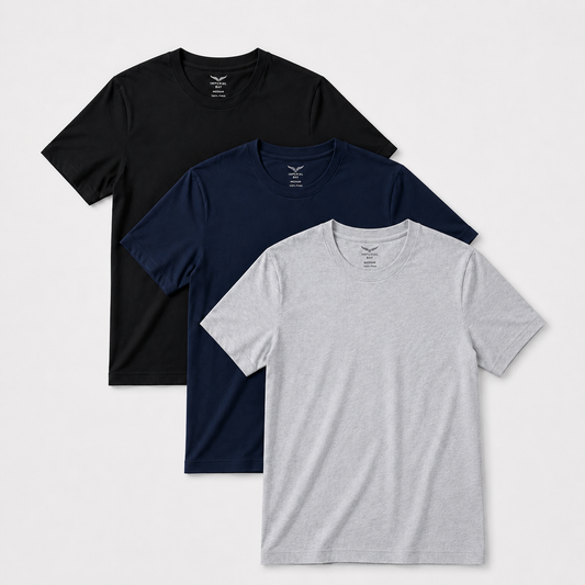 1 pack de 3 polos básicos Pima corte Clásico.