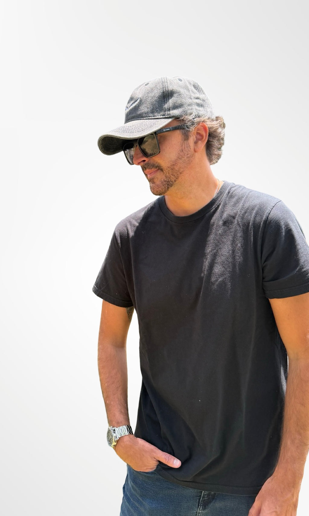 Gorra Washed Gris