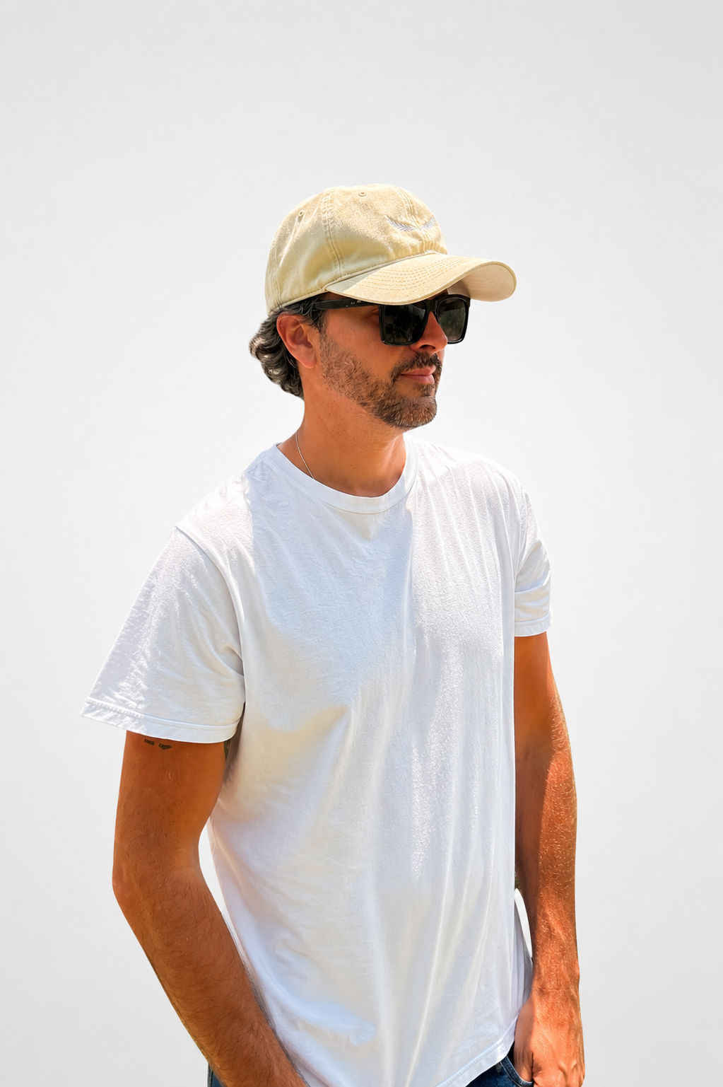 Gorra Washed Beige