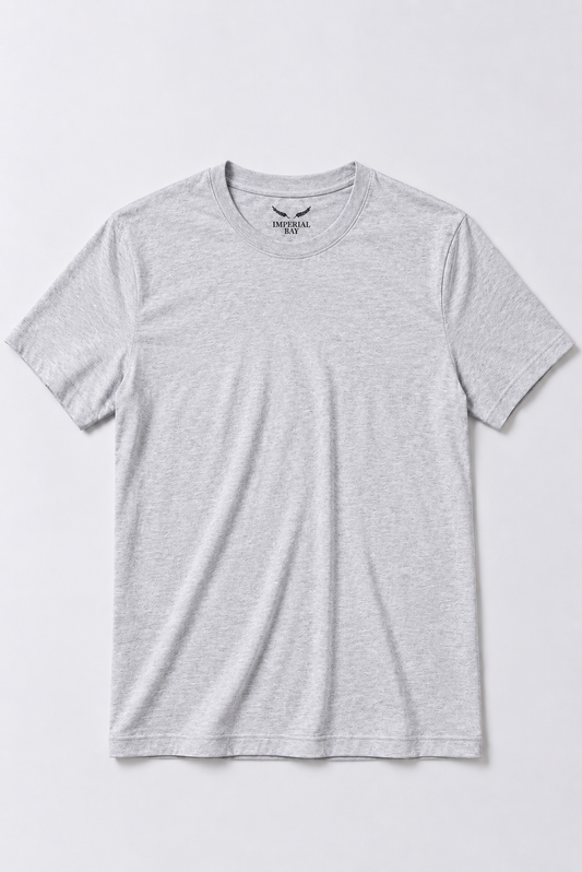 Polo Básico Gris Melange Pima Corte Clásico