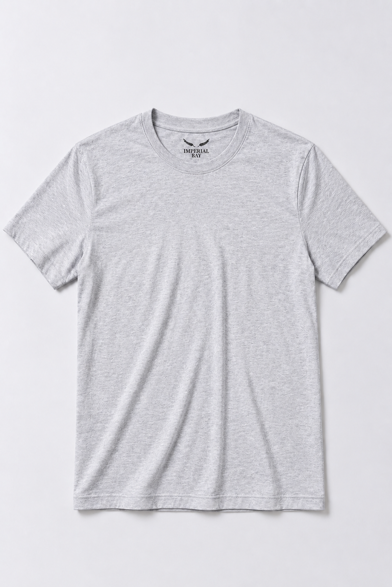 Polo Básico Gris Melange Pima Corte Clásico