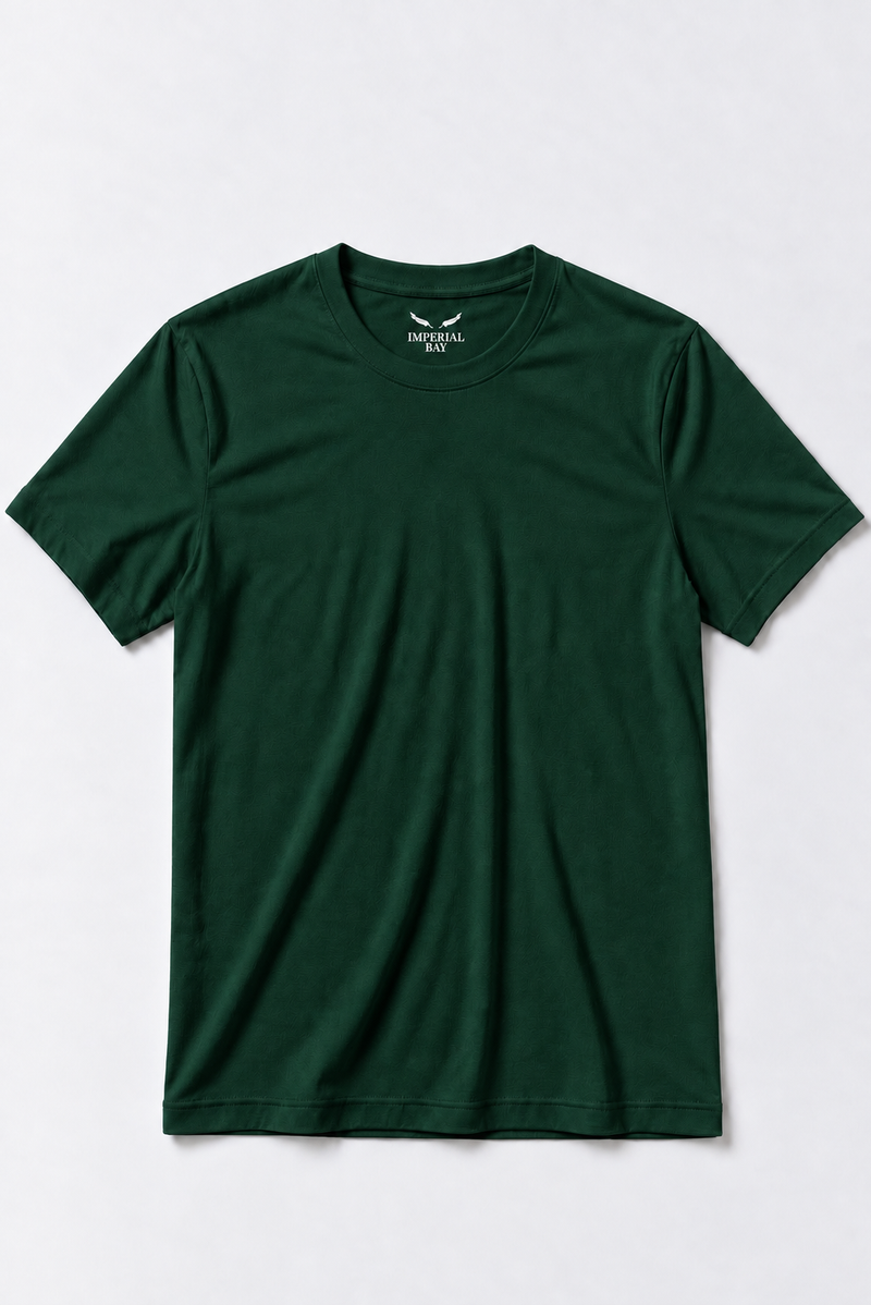 Polo Básico Verde Botella Pima Corte Clásico
