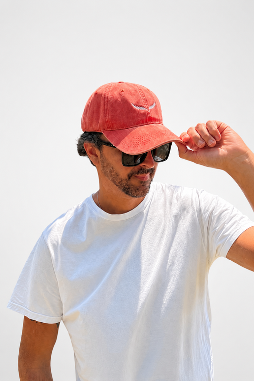 Gorra Washed Naranja