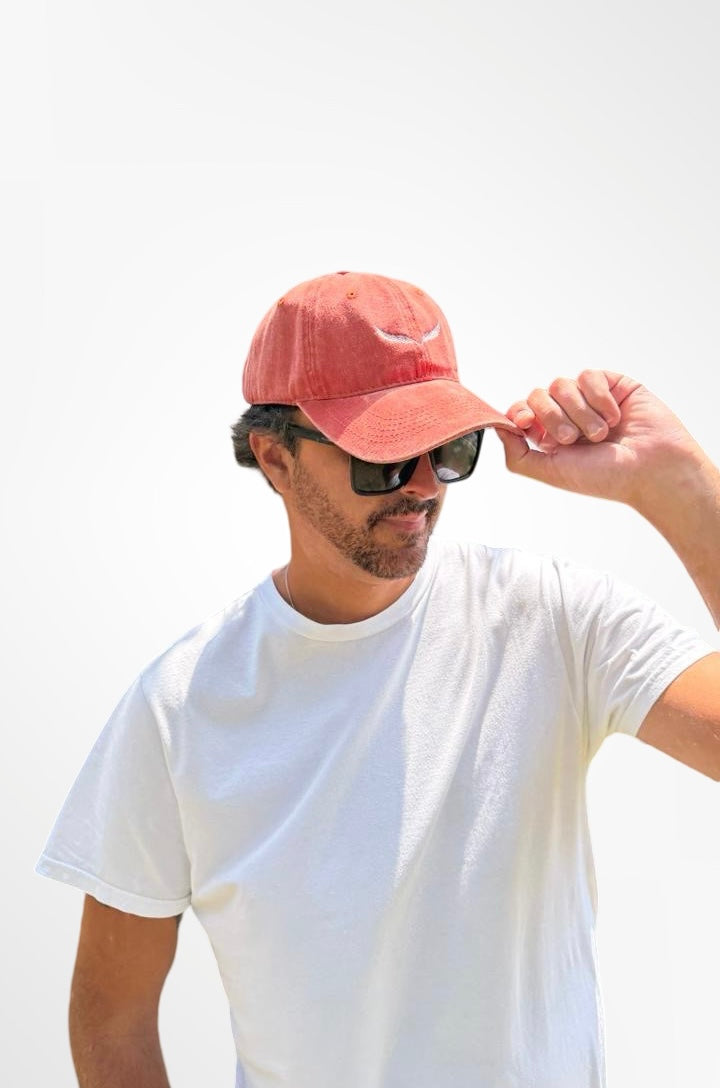 Gorra Washed Naranja