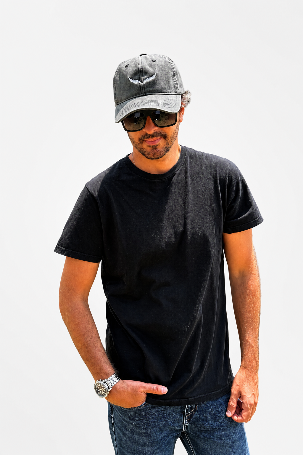 Gorra Washed Gris