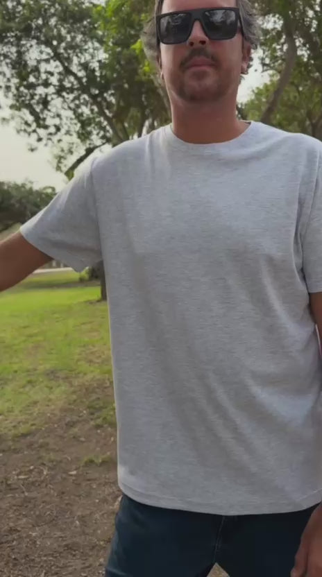 Polo Básico Gris Melange Pima Corte Moderno